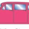 Athearn 74117 HO 1950’s Sedan - Pink
