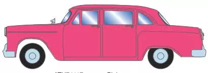 Athearn 74117 HO 1950’s Sedan - Pink
