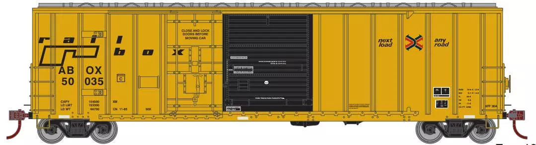 Athearn 26731 HO FMC Combination Door Box Car Railbox - Late #50035