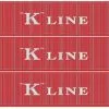 Athearn #27054 HO 40’ Low-Cube Container KKFU (3 Pack)