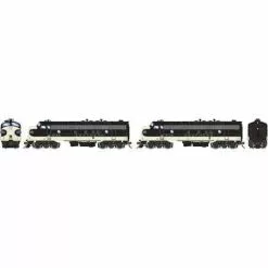 Athearn #G19501 FP7A/FP7A W/DCC & SoundSOU/Black #6144A/#6139A