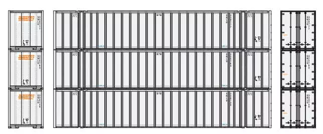 Athearn 40128 HO 53β Stoughton Container - SNLU (3)