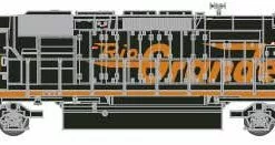 Athearn 71843 HO EMD SD40T-2 Diesel Locomotive Union Pacific (Ex-DRGW) #8594 Primed For Grime With Sound