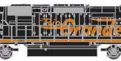 Athearn 71853 HO EMD SD40T-2 Diesel Locomotive Rio Grande #5407 With Sound
