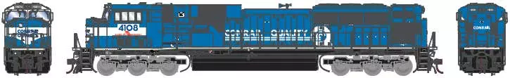 Athearn G28182 HO SD80MAC W/DCC/Sound - Conrail #4129