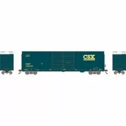 Athearn #90570 FMC 60' DD/SS Hi-Cube Box CSX #166640 Primed For Grime