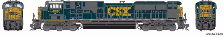 Athearn G28188 HO SD80MAC W/DCC/Sound - CSX #4590