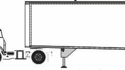 Athearn 90991 HO Ford C Tractor With 28’ Trailer - Owner Operator