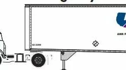 Athearn 90993 HO Ford C Tractor With 28’ Trailer - ANR Freight Systems