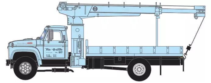 Athearn 96949 HO Ford F-850 Boom Truck Rio Grande #817