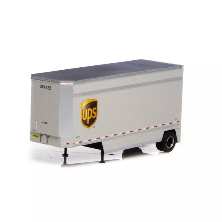 Athearn #90213 28' Drop Sill Trailer UPS W/Shield #364422