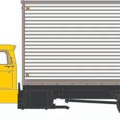 Athearn 10059 HO Ford F850 Box Van Yellow