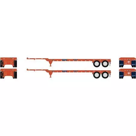 Athearn 14298 HO 40ft Chassis - Genstar