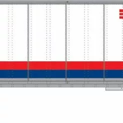 Athearn 16146 HO 45ft Fruehauf Z Van Trailer Transamerica #550136