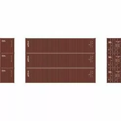 Athearn 16384 HO 40ft Low Cube Container - Textanier (3 Pack)