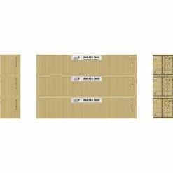 Athearn 16390 HO 40ft Low Cube Container - Mobile Modular (3 Pack)