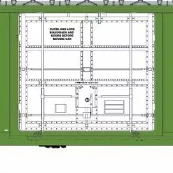 Athearn 18679 HO 50ft FMC 5327 Plug Door Box Car Minnesota Dakota & Western #8047