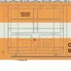 Athearn 18685 HO 50ft FMC 5327 Plug Door Box Car Quebec-Gatineau Railway Inc #77101 Primed For Grime