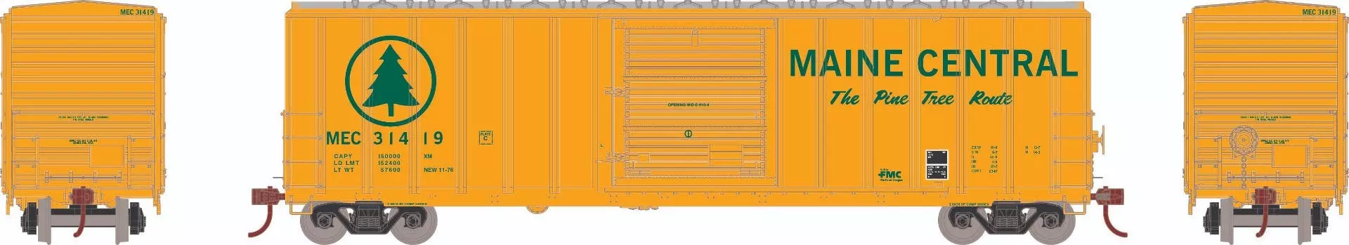 Athearn 18690 HO 50ft FMC 5347 Boxcar Maine Central #31419