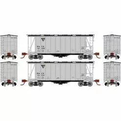 Athearn #23872 N 2600 Airslide Hopper GACX #1 (2 Pack)