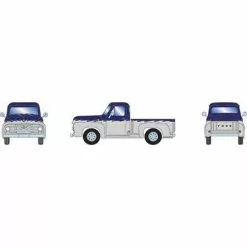 Athearn #26466 HO RTR 1955 Ford F-100 Pickup, Blue/White
