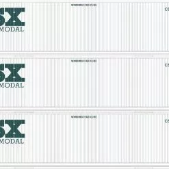 Athearn 26525 HO 53ft Jindo Container CSXU 540236/541384/542945