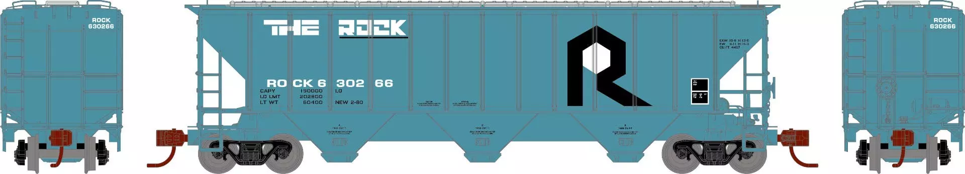 Athearn 27417 PS 4427 Covered Hopper ROCK #630266