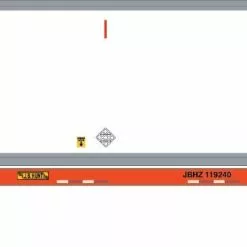 Athearn 27992 HO 48ft Container And Chassis JB Hunt #701498/JBHZ #119240