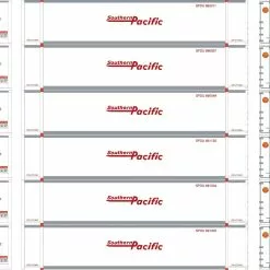 Athearn 28021 HO 48ft Container Southern Pacific #680011/680037/680049/681155/681234/681302 6 Pack