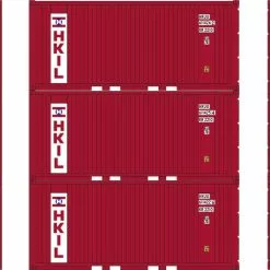 Athearn 28074 HO 20ft Corrugated Container With Panels Hong Kong Islands #6114226 / 6114254 / 6114262