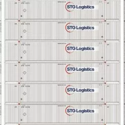 Athearn 28519 HO 53ft CIMC Container STG Logistics 6 Pack