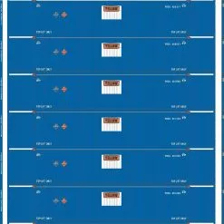 Athearn 28522 HO 53ft CIMC Container Yellow 6 Pack