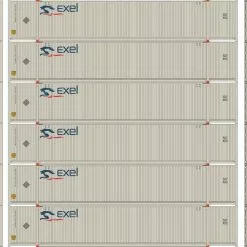 Athearn 28525 HO 53ft CIMC Container Exel 6 Pack