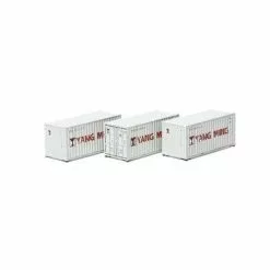 Athearn #28882 20' Corrugated Container YMLU (3)