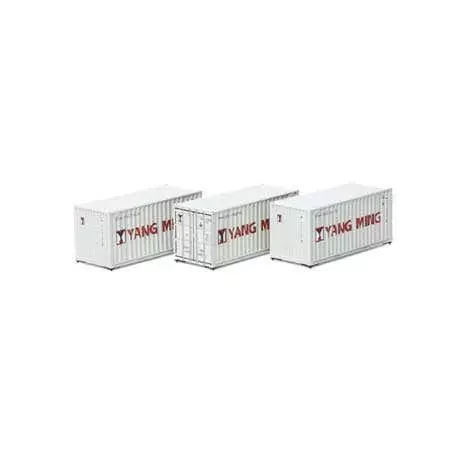 Athearn #28882 20' Corrugated Container YMLU (3)