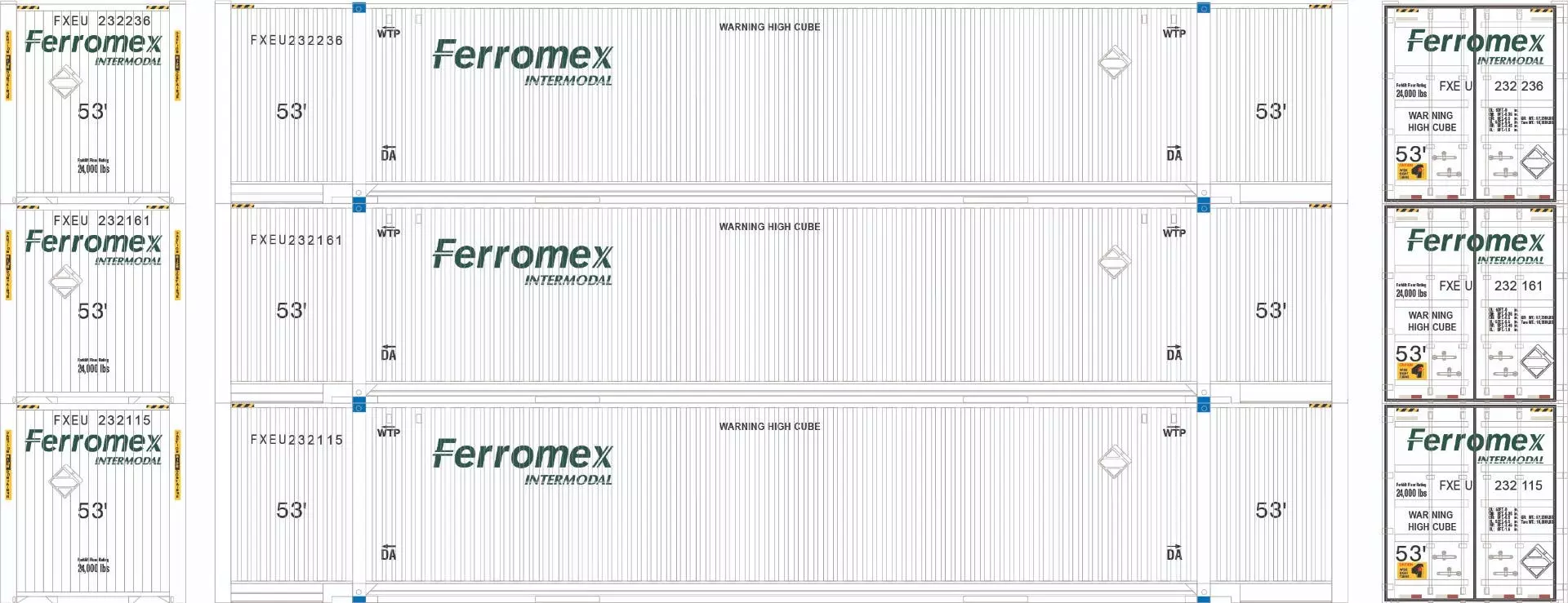 Athearn #29366 53' Jindo Container FROMX #2 (3)