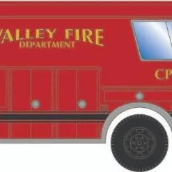 Athearn 29469 HO Ford C Rescue Truck Valley Fire Department #CP-2