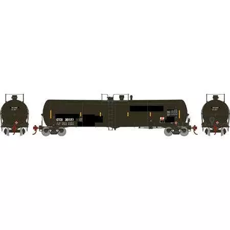 Athearn 18036 N 30k Gallon Ethanol Tank Car - CTCX #301127 Primed For Grime