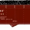 Athearn 28564 N 40ft 3-Bay Offset Hopper Santa Fe #78511