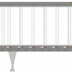 Athearn 41087 HO RTR Kenworth Tractor With 45ft Smooth Side Trailer White