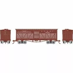 Athearn #5255 N 36' Old Time Stock Car, ATSF #52577