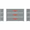 Athearn 63386 HO 40' Smooth Side Container - APL (3pcs)