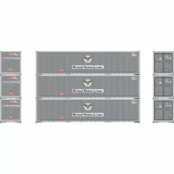 Athearn 63390 HO 40' Smooth Side Container - USLU (3pcs)