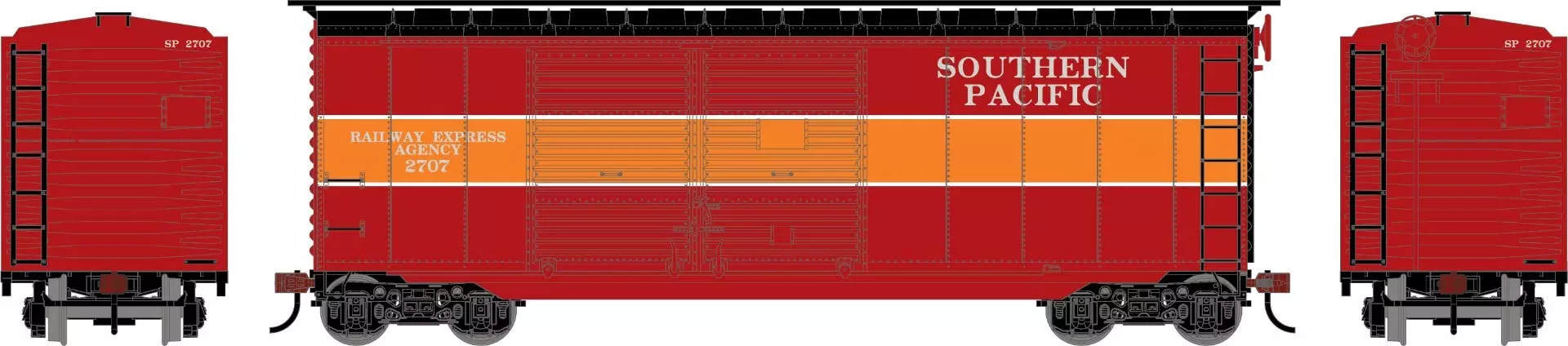 Athearn 72260 HO 40ft Express Box Car Southern Pacific #2707