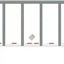 Athearn 72819 HO 53ft Wabash Plate Trailer XTRA #471420