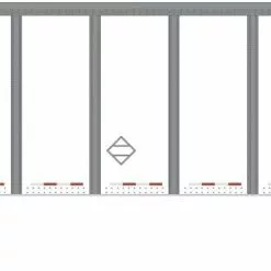 Athearn 72823 HO 53ft Wabash Plate Trailer JB Hunt #36747