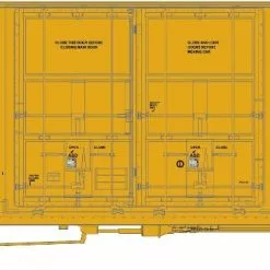 Athearn 75313 HO 60ft Gunderson Double Door High-Cube Box Car Union Pacific #700064