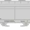 Athearn GN24683 N ACF 2970 Covered Hopper ACF Leasing #44507