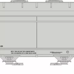 Athearn GN24683 N ACF 2970 Covered Hopper ACF Leasing #44507