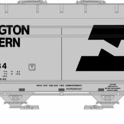 Athearn GN24686 N ACF 2970 Covered Hopper Burlington Northern #435534